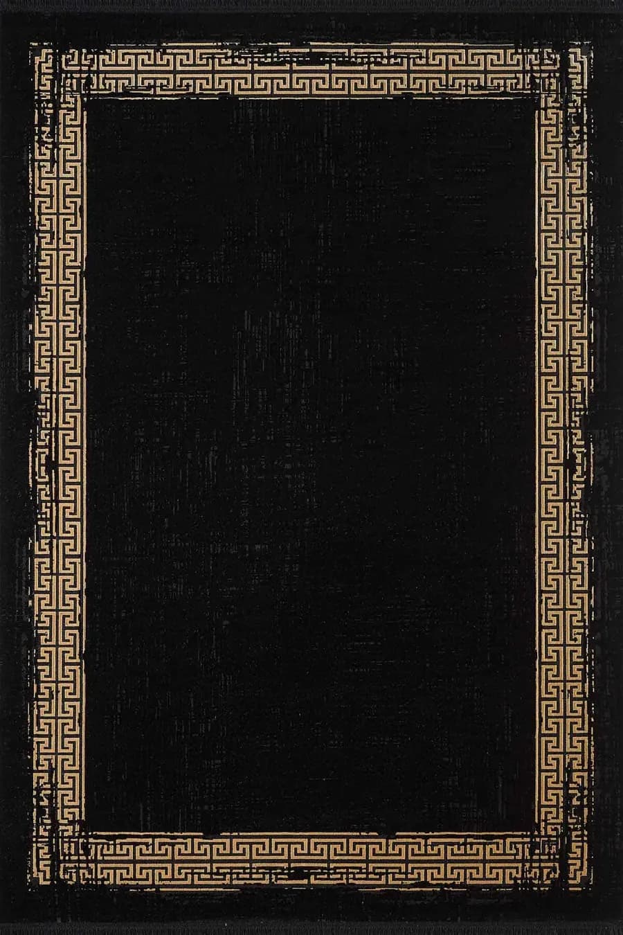 Black&Brown 11298 Doğal İplik Dikdörtgen Makine Halısı 160x230 - Siyah 4