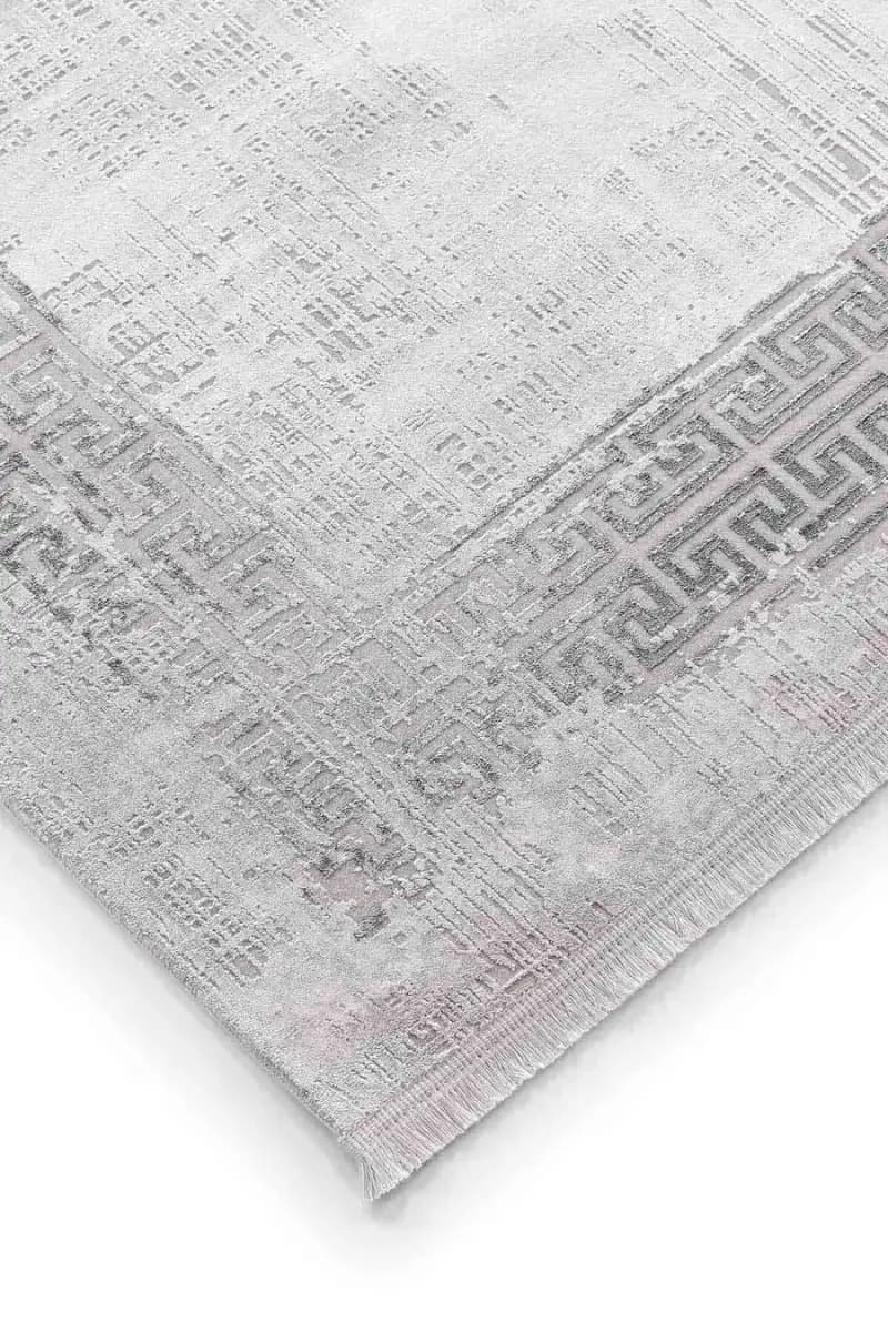 Black&Brown 11298 Doğal İplik Dikdörtgen Makine Halısı 200x290 - Gri 3