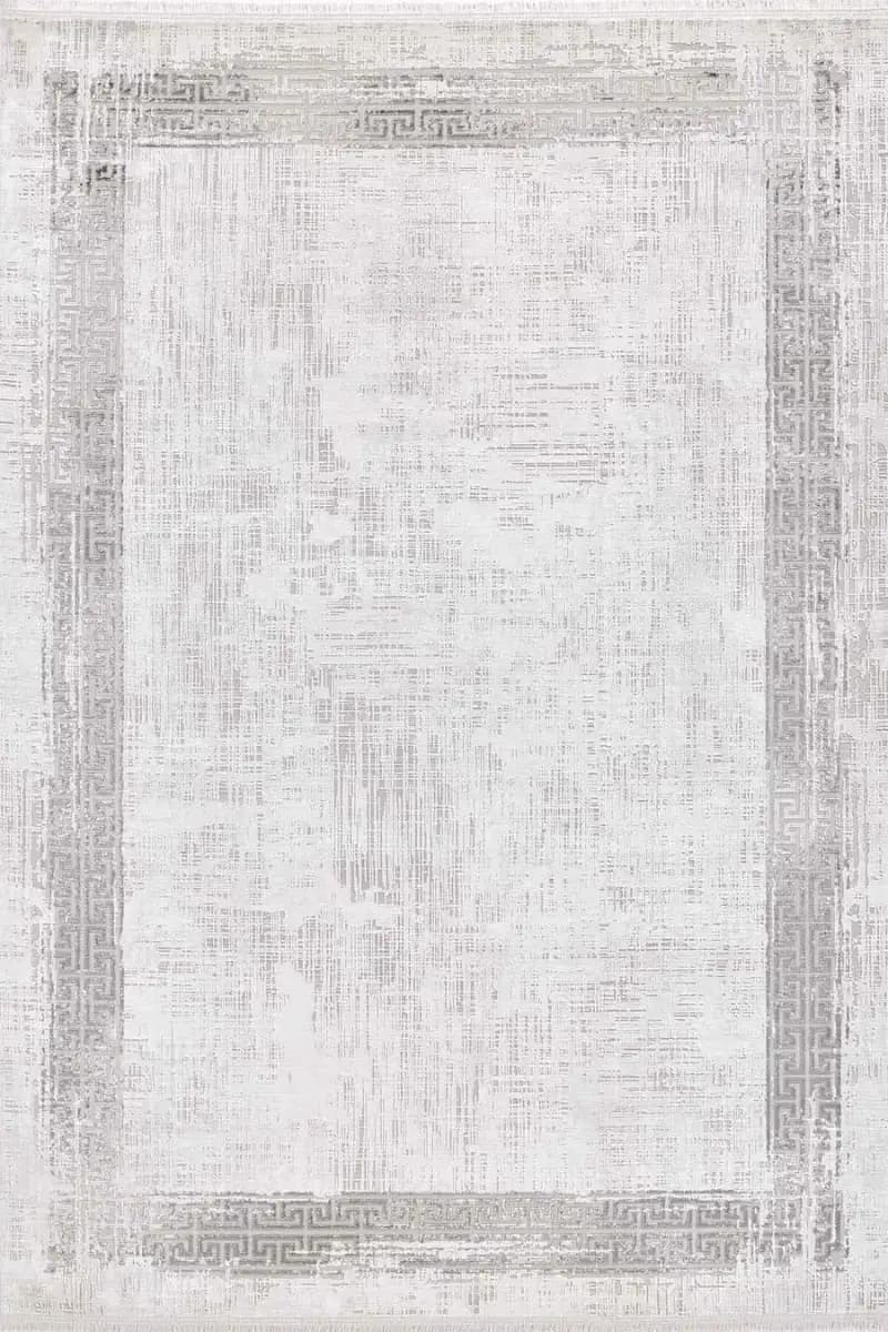 Black&Brown 11298 Doğal İplik Dikdörtgen Makine Halısı 200x290 - Gri 4
