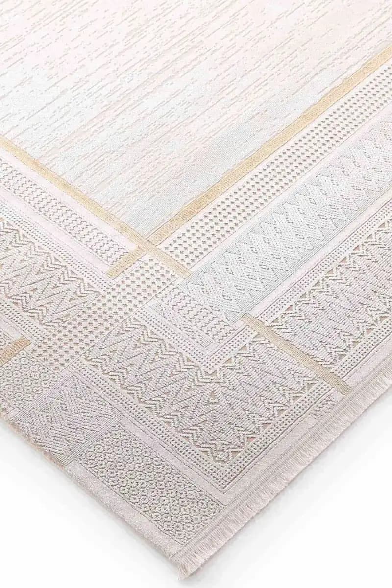 Black&Brown 15470 Dikdörtgen Doğal İplik Makine Halısı 100X300 - Sarı 2