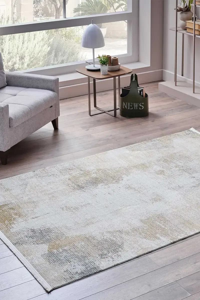 Black&Brown 18270 Dikdörtgen Doğal İplik Makine Halısı 160X230 - Mocha