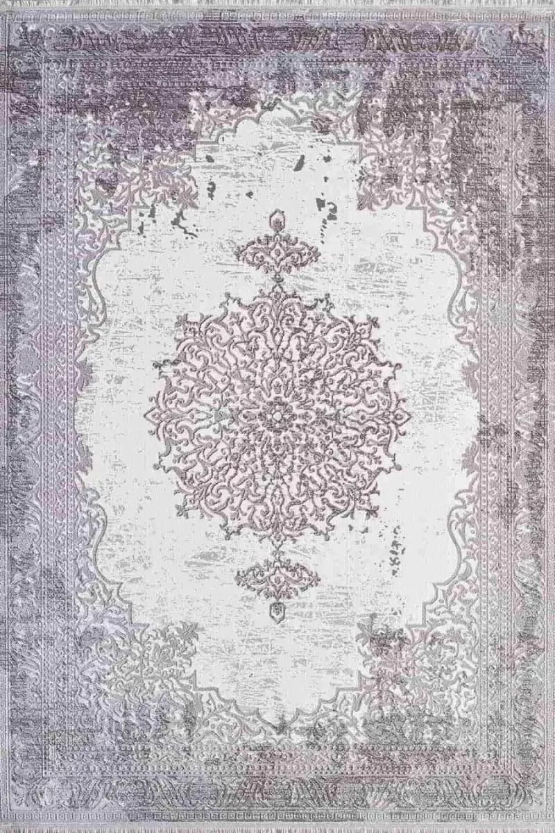 Carissa 11329 Dikdörtgen Akrilik Makine Halısı 160X230 - Gri 2