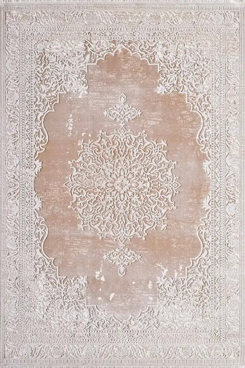 Carissa 11329 Dikdörtgen Akrilik Makine Halısı 160X230 - Kahverengi 2