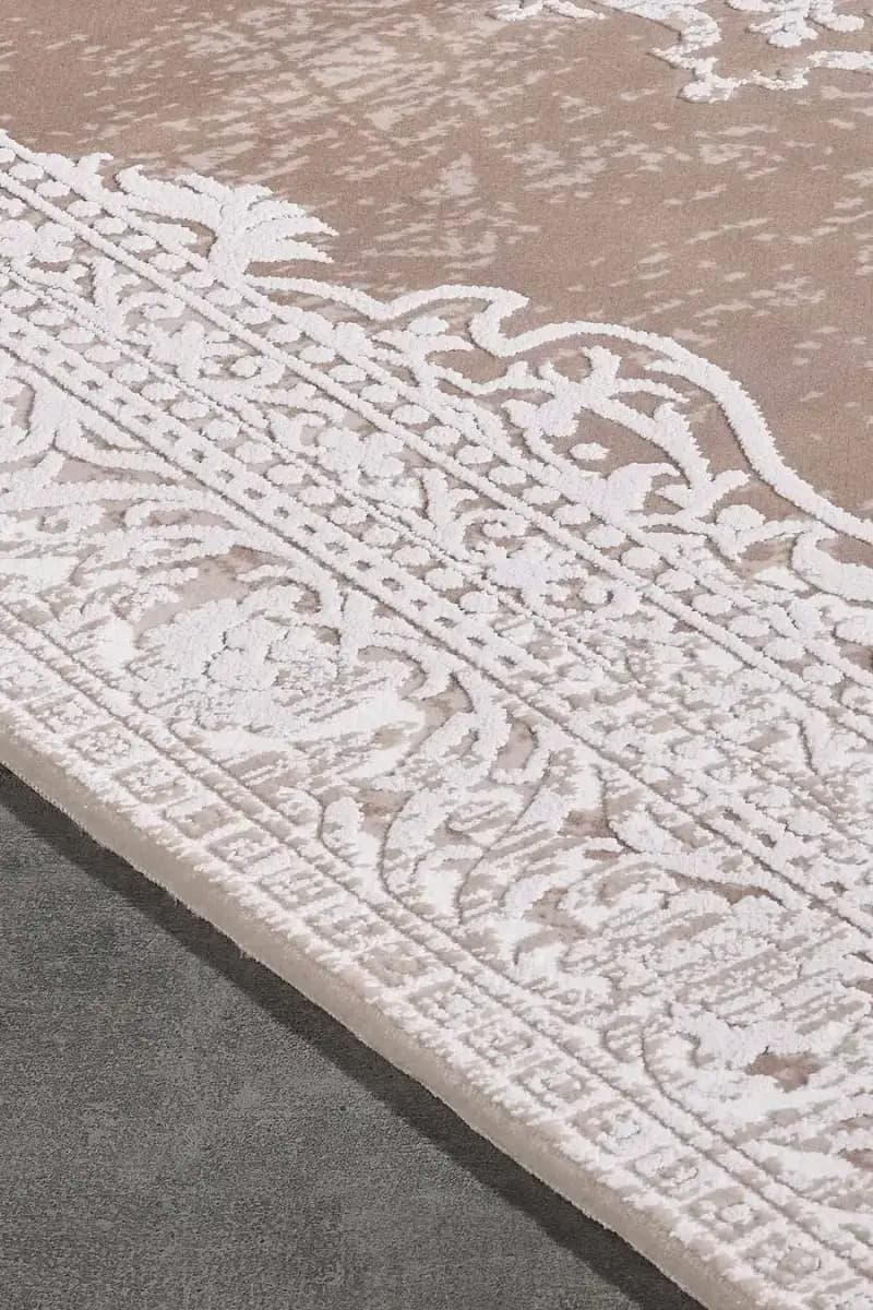 Carissa 11329 Dikdörtgen Akrilik Makine Halısı 160X230 - Kahverengi 4