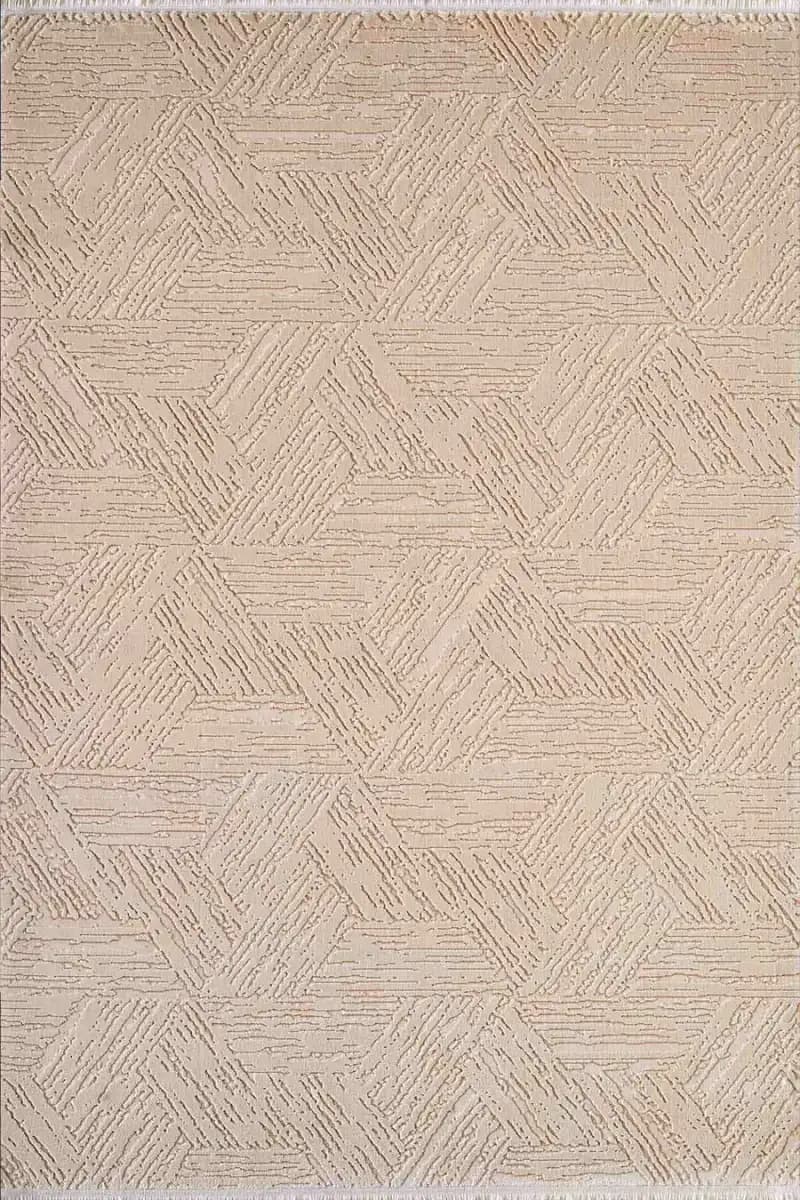 Carissa 11331 Dikdörtgen Akrilik Makine Halısı 160X230 - Krem 2