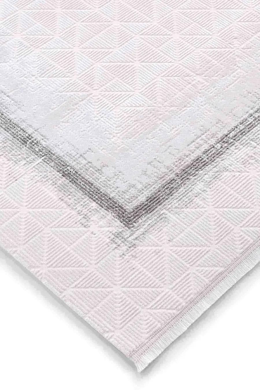 Carissa 13623 Dikdörtgen Akrilik Makine Halısı 160X230 - Gri 5