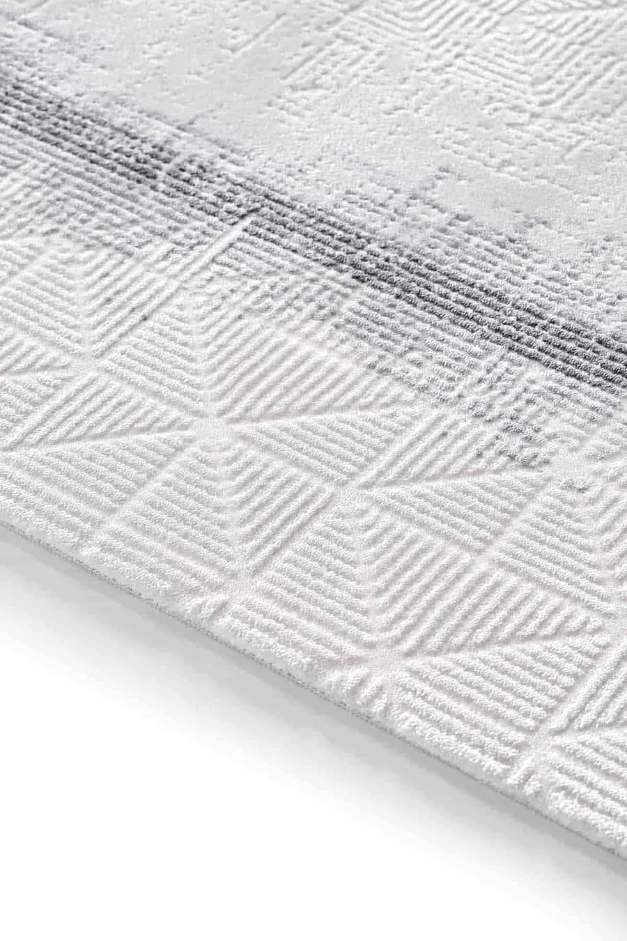 Carissa 13623 Dikdörtgen Akrilik Makine Halısı 160X230 - Gri 7