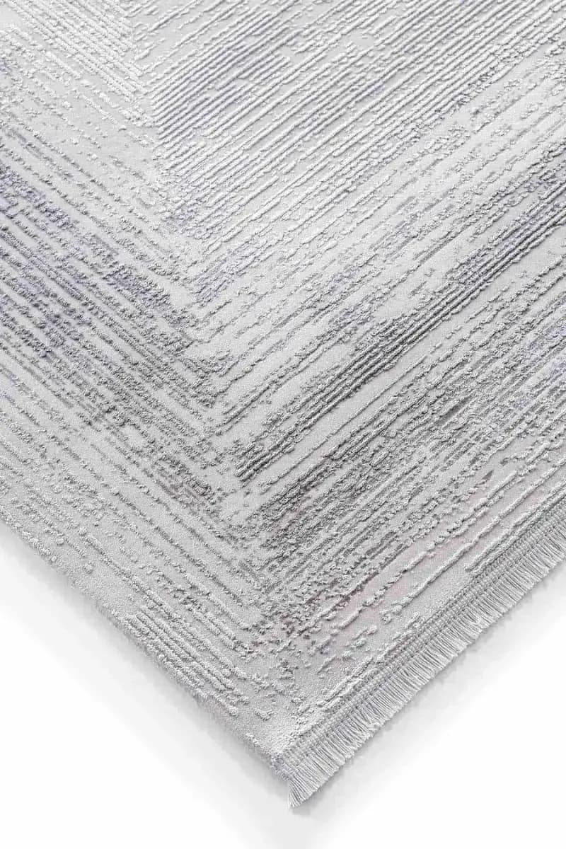Carissa 16319 Dikdörtgen Akrilik Makine Halısı 160X230 - Gri