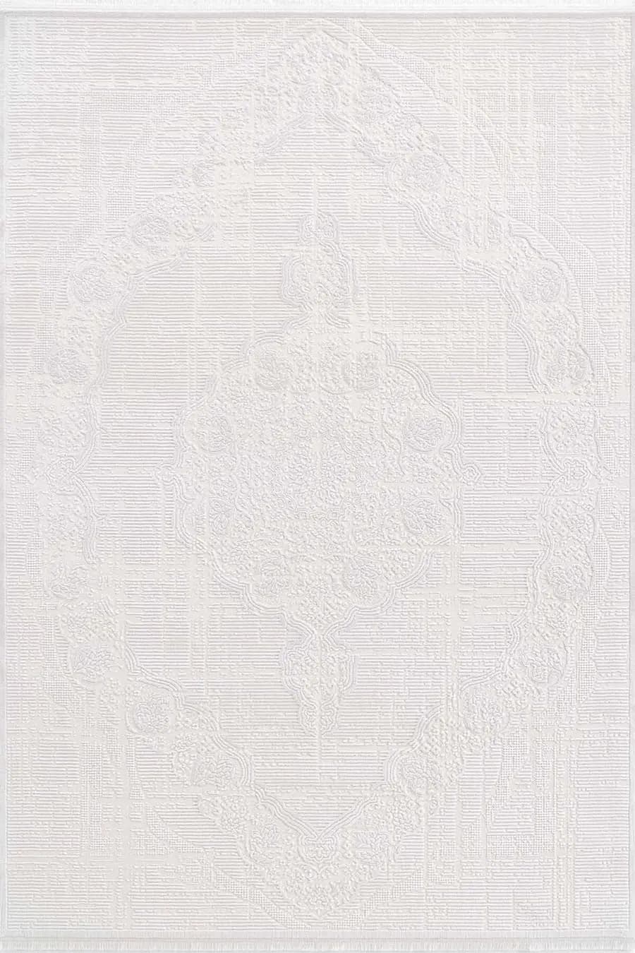Carissa 16320 Dikdörtgen Akrilik Makine Halısı 160X230 - Krem 2