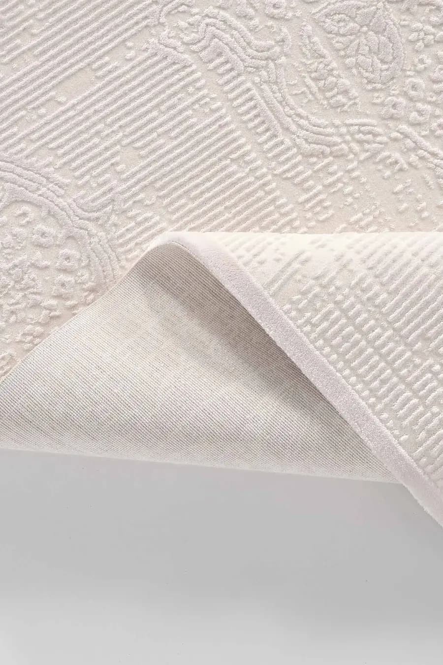 Carissa 16320 Dikdörtgen Akrilik Makine Halısı 160X230 - Krem 3