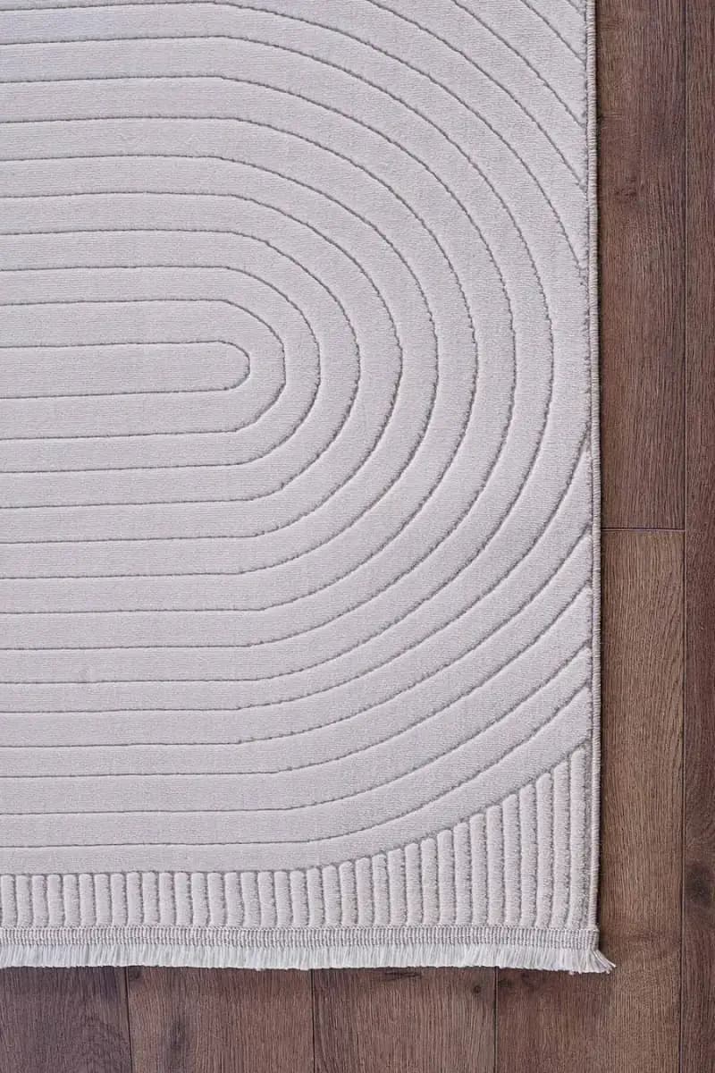 Deco Avior 17447 Dikdörtgen Geometrik Desenli Halı 80x000 - Krem 6