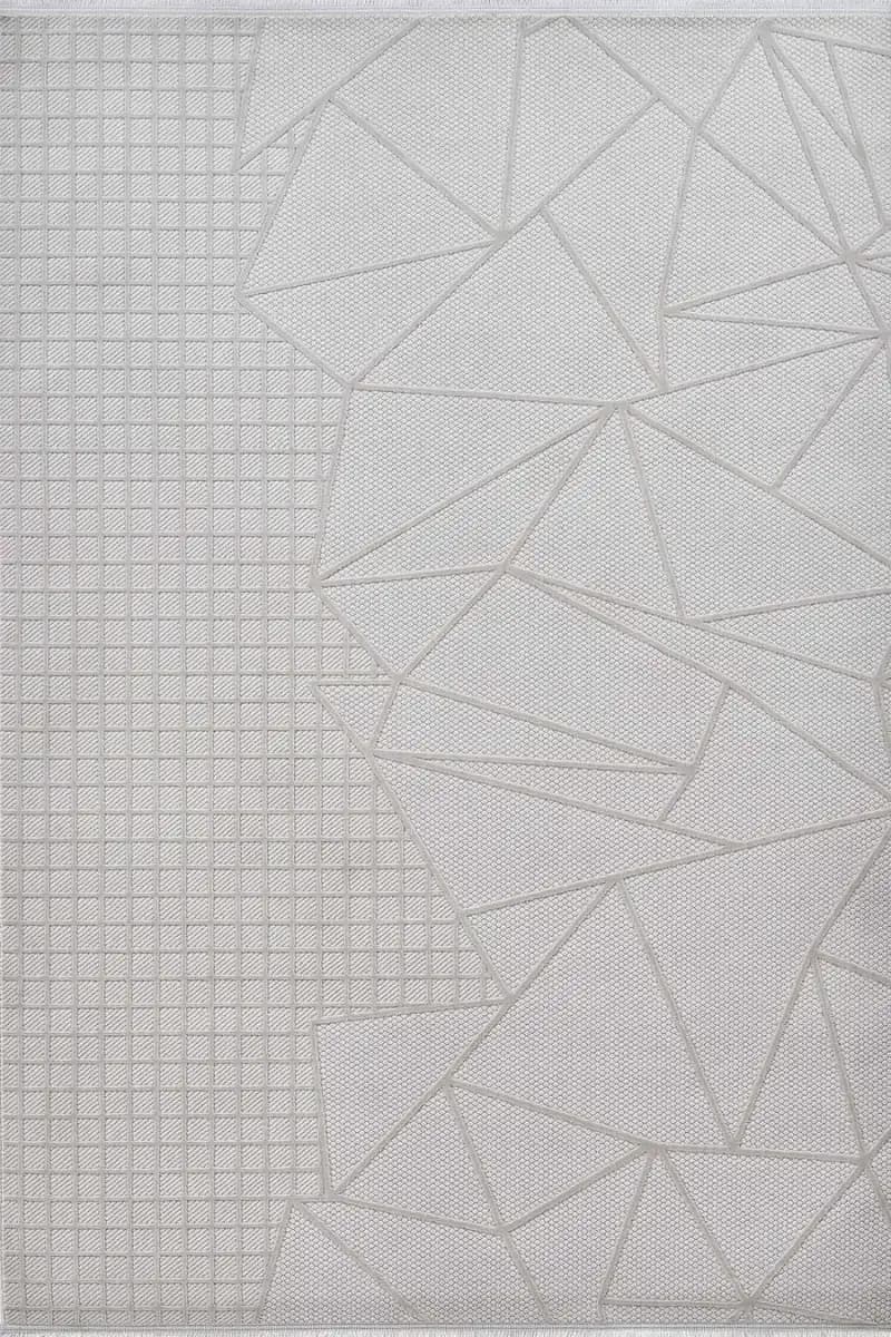 Deco Avior 17452 Dikdörtgen Geometrik Desenli Halı 80x000 - Krem 2
