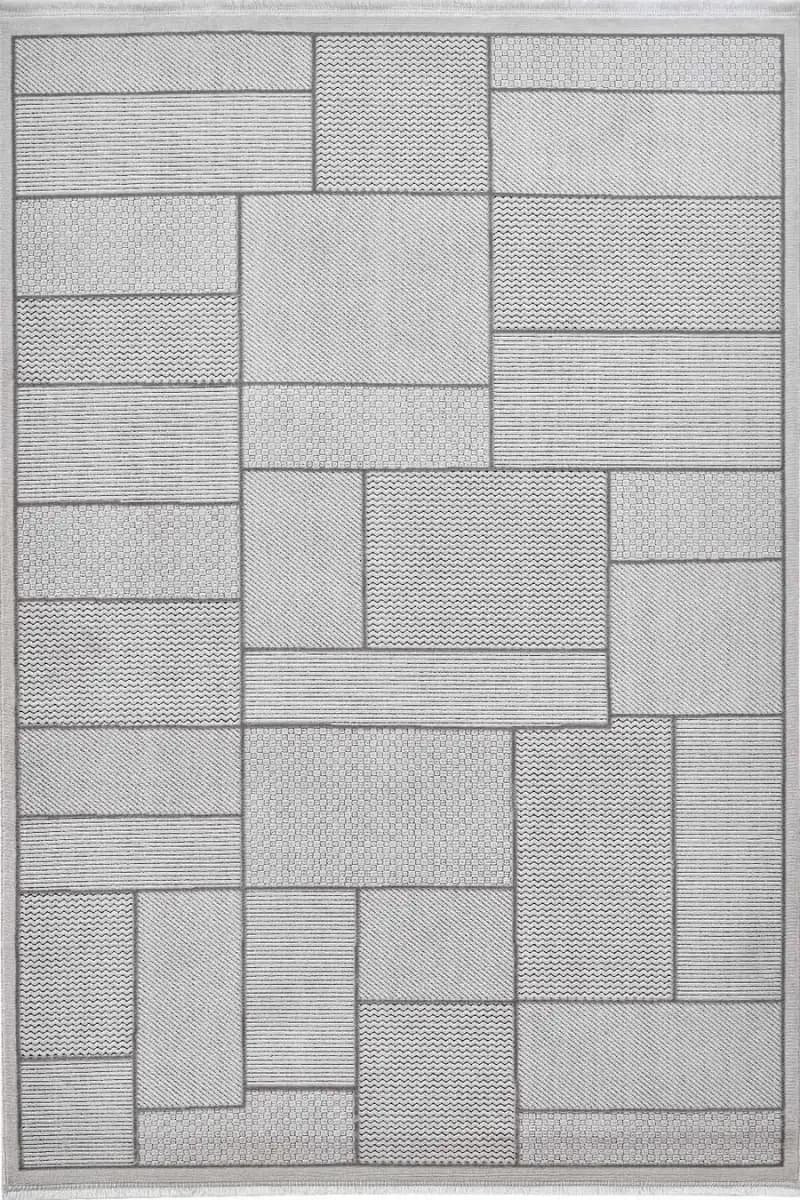 Deco Avior 17612 Dikdörtgen Geometrik Desenli Halı 80x000 - Krem 6