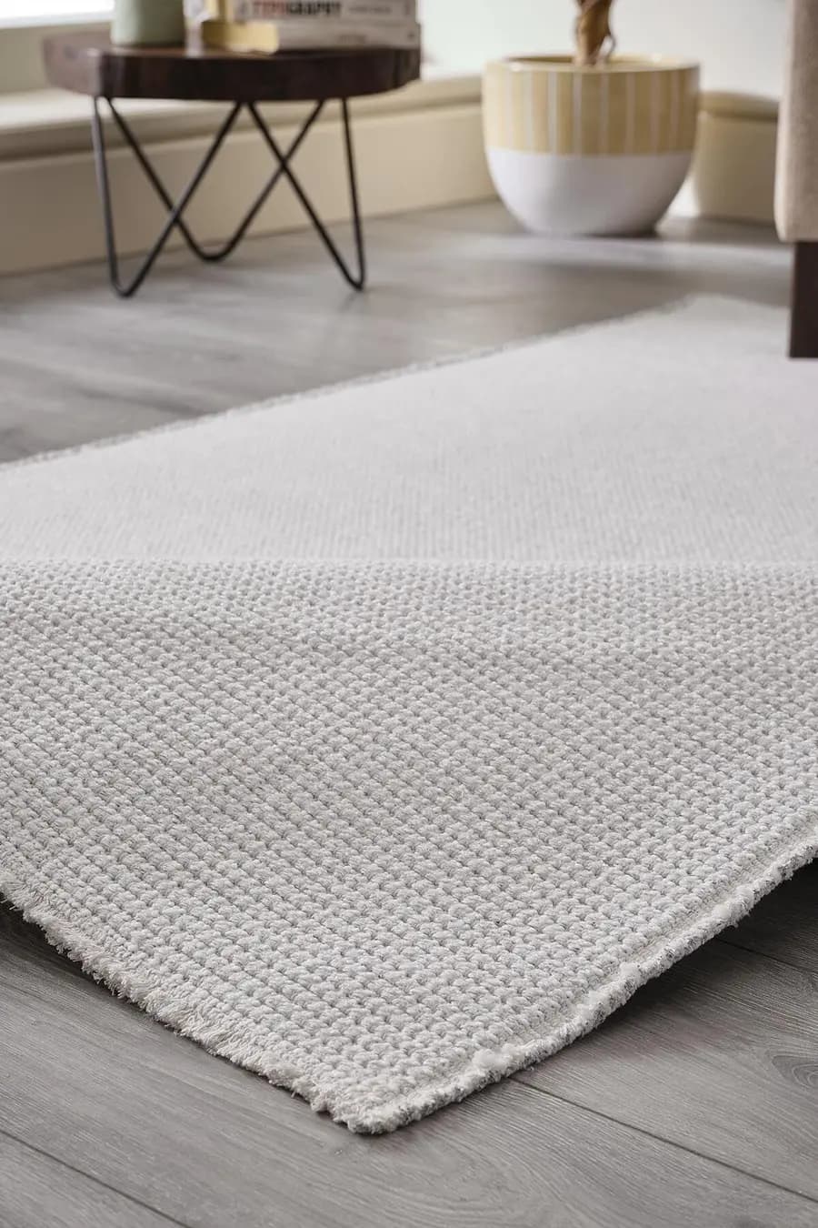 Deco Boheems 80147 Kaymaz Taban Dikdörtgen Halı 160X230 - Beyaz 5