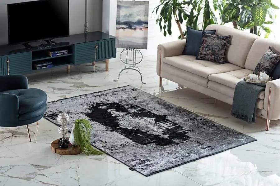 Deco Milano 12255 100X200 - Siyah 2