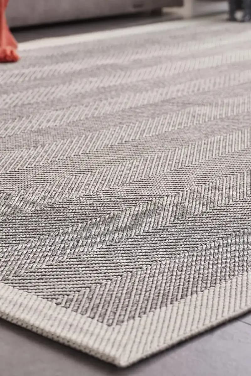 Deco Sisal 80140 Dikdörtgen Yıkanabilir Antitoz Halı 80X150 - Gri 4