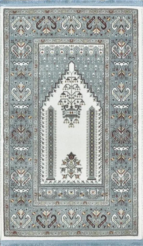 Doqu 18359  Gri Antitoz Seccade Mavi - 80X130