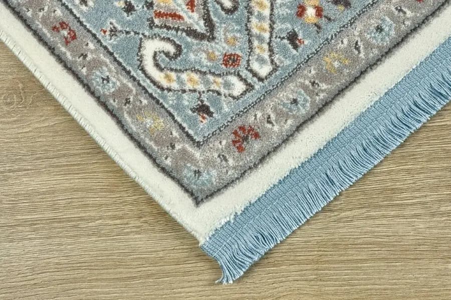 Doqu 18359  Gri Antitoz Seccade Mavi - 80X130 3
