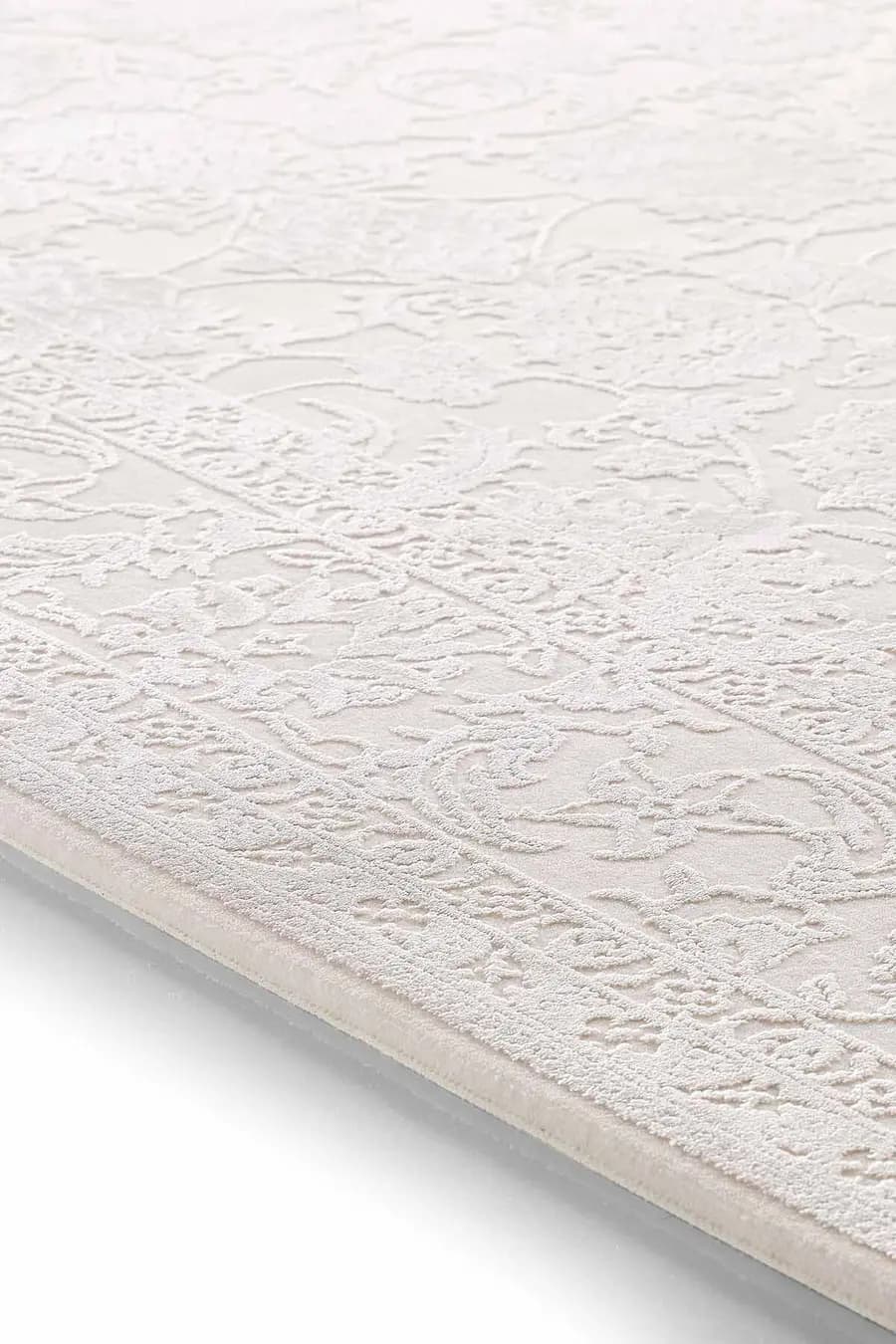 Esiliva 11309 Dikdörtgen Doğal İplik Makine Halısı 160X230 - Krem 3