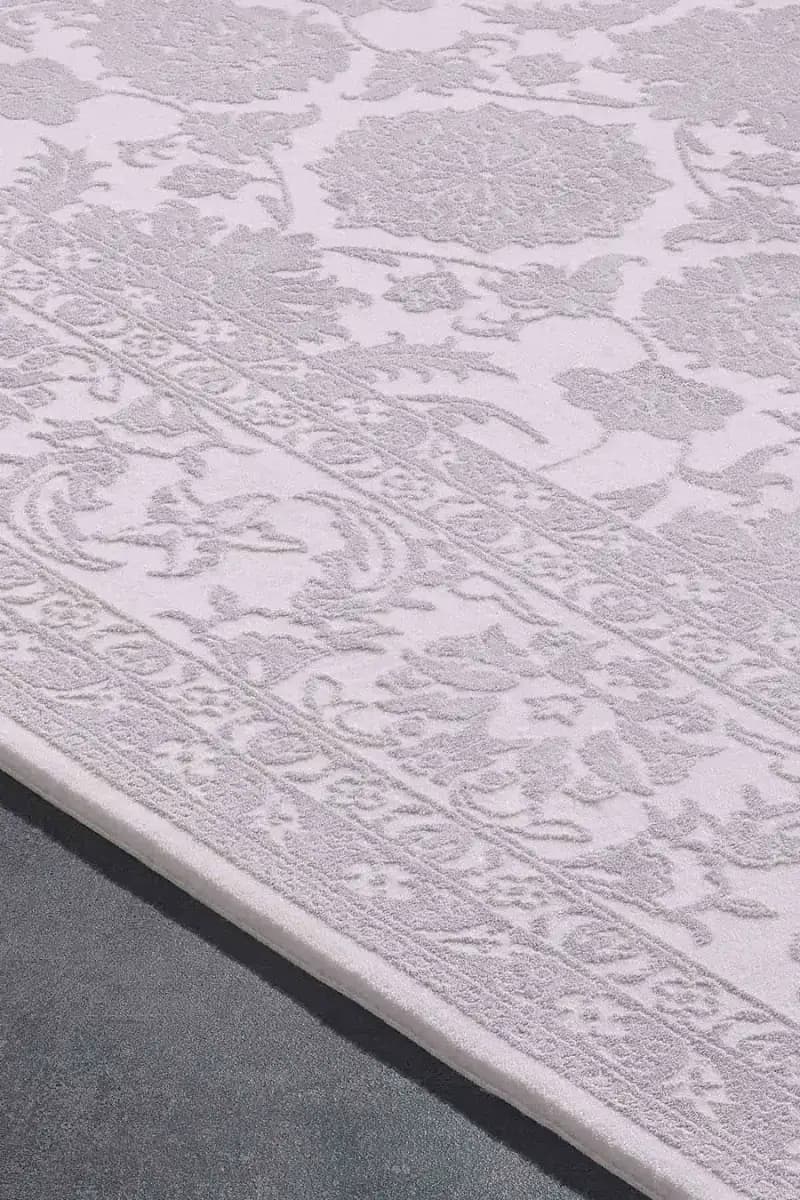 Esiliva 11309 Dikdörtgen Doğal İplik Makine Halısı 240X340 - Gri 3