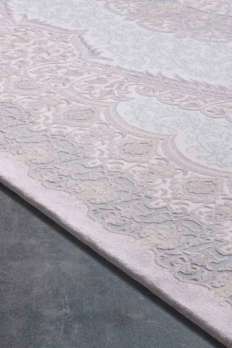 Esiliva 11431 Dikdörtgen Doğal İplik Makine Halısı 160X230 - Krem 3