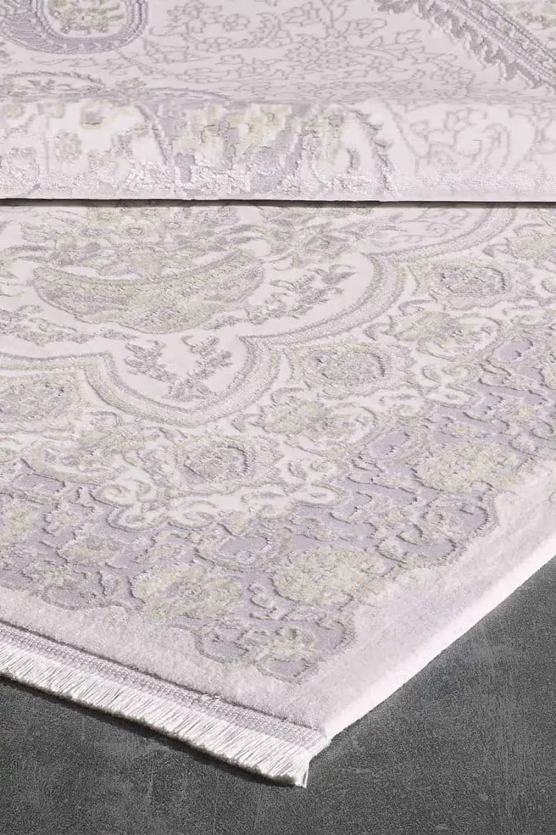 Esiliva 11431 Dikdörtgen Doğal İplik Makine Halısı 160X230 - Krem 4