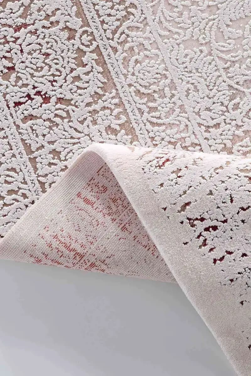 Esiliva 13886 Dikdörtgen Doğal İplik Makine Halısı 160X230 - Bordo 5