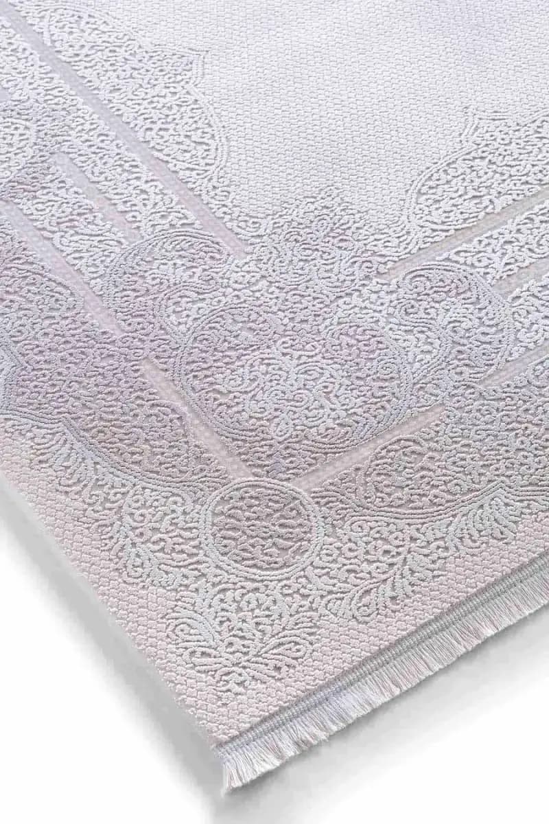 Esiliva 13919 Dikdörtgen Doğal İplik Makine Halısı 240X340 - Gri 5
