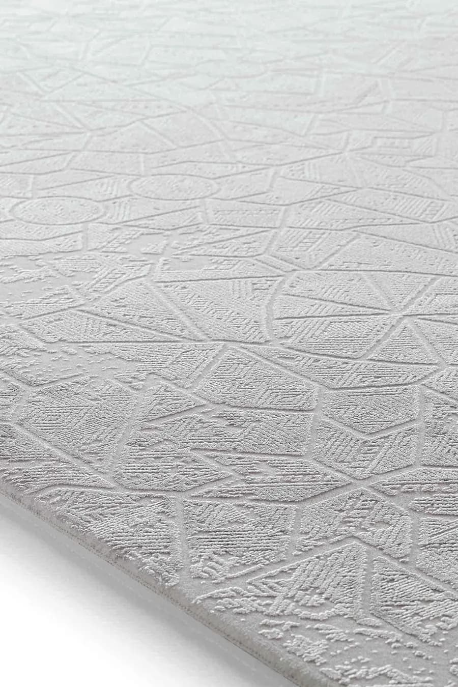 Esiliva 16716 Dikdörtgen Doğal İplik Makine Halısı 160X230 - Gri