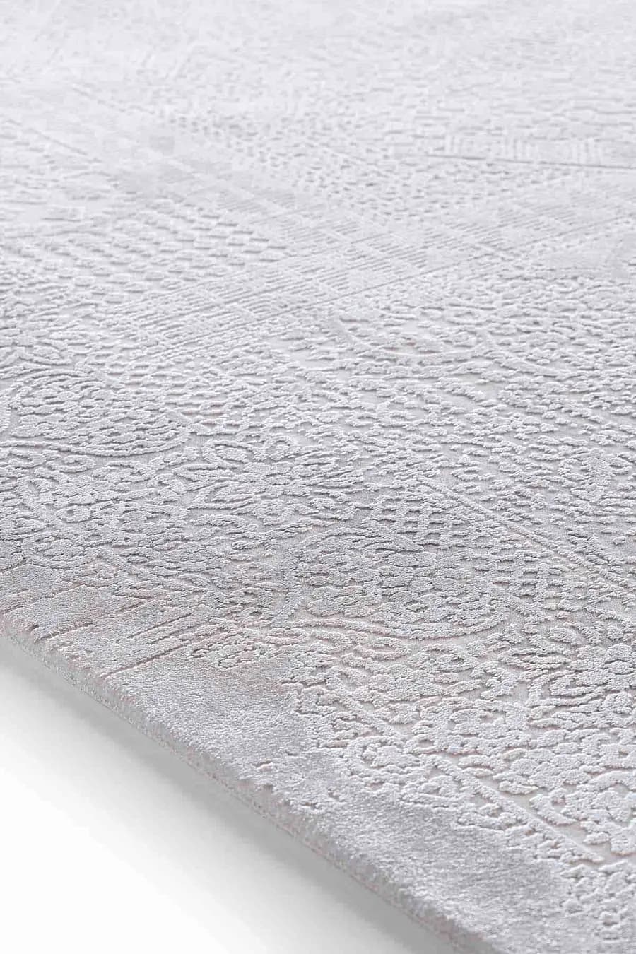 Esiliva 16717 Dikdörtgen Doğal İplik Makine Halısı 160X230 - Gri