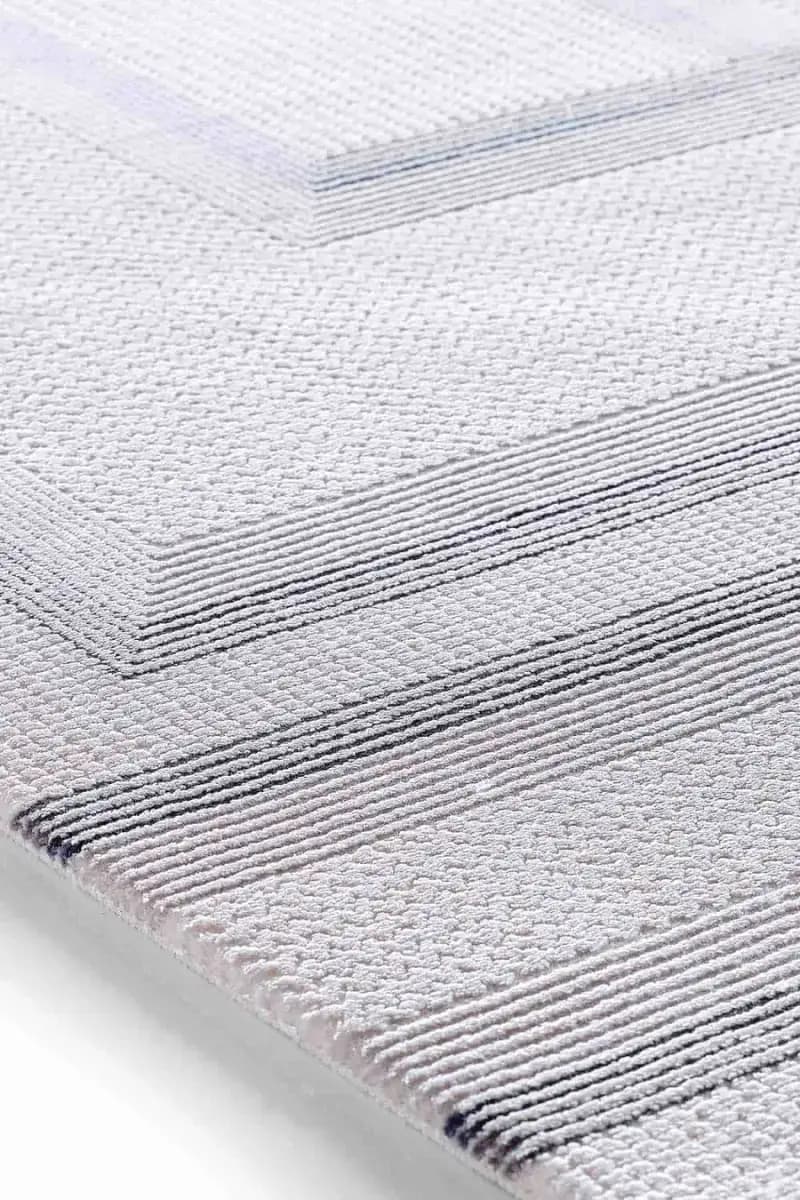 Esiliva 16719 Dikdörtgen Doğal İplik Makine Halısı 160X230 - Mavi