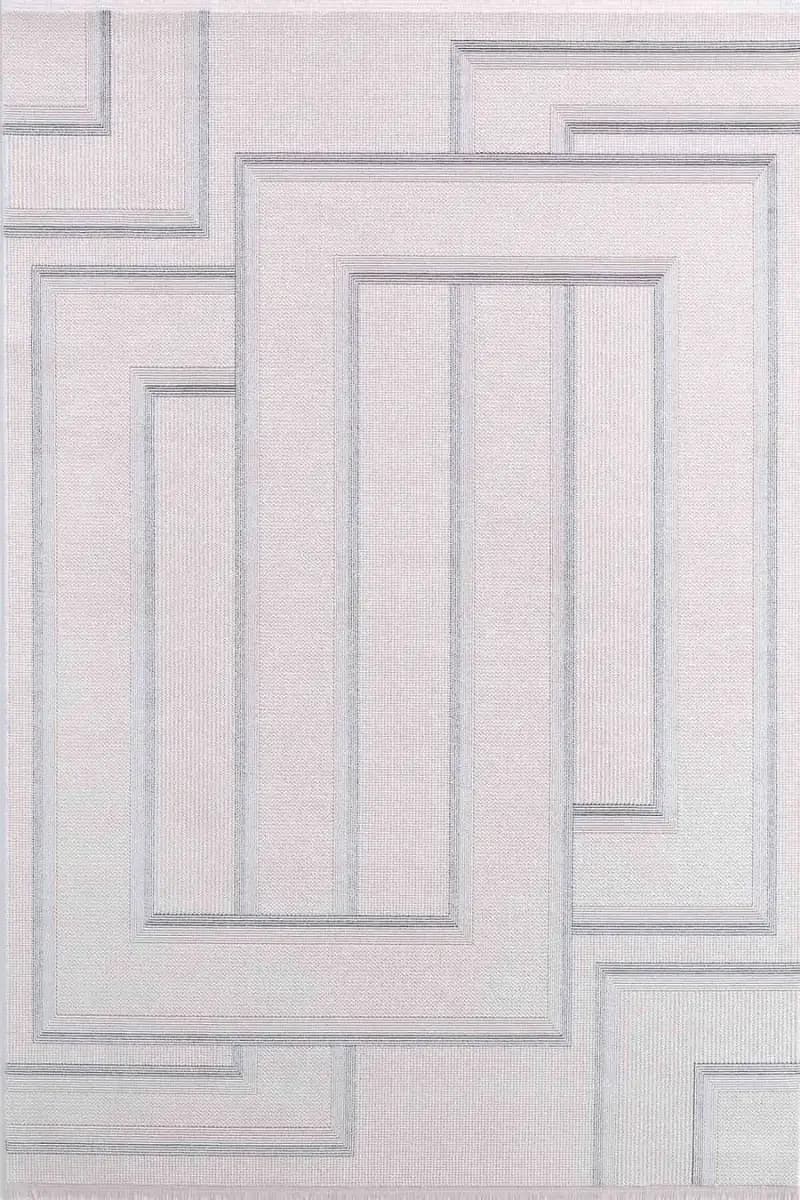 Esiliva 16719 Dikdörtgen Doğal İplik Makine Halısı 160X230 - Mavi 2