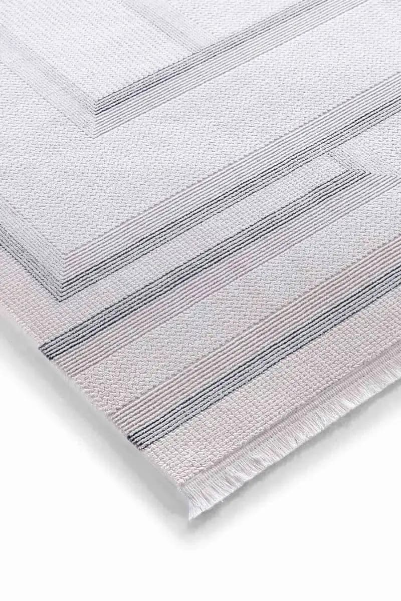 Esiliva 16719 Dikdörtgen Doğal İplik Makine Halısı 160X230 - Mavi 4