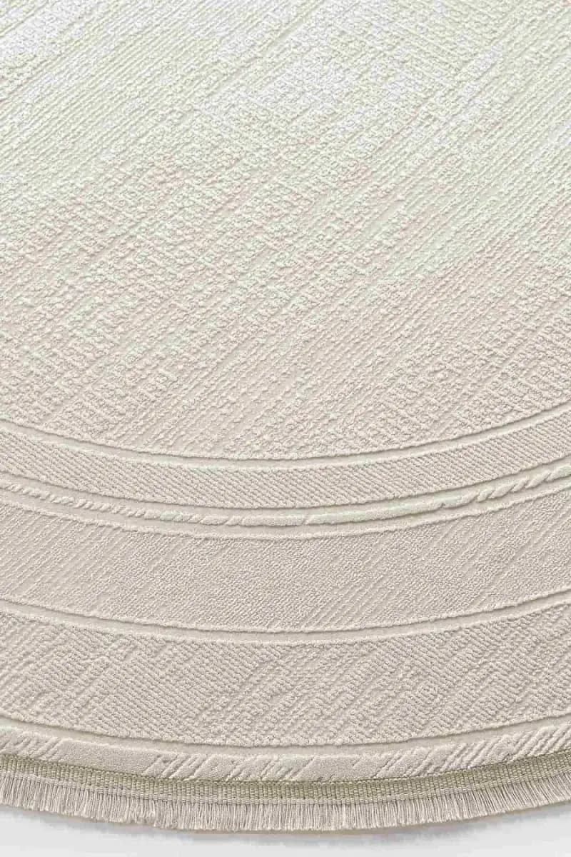 Galina 16649 Oval Akrilik Makine Halısı 160x230 - Krem 4
