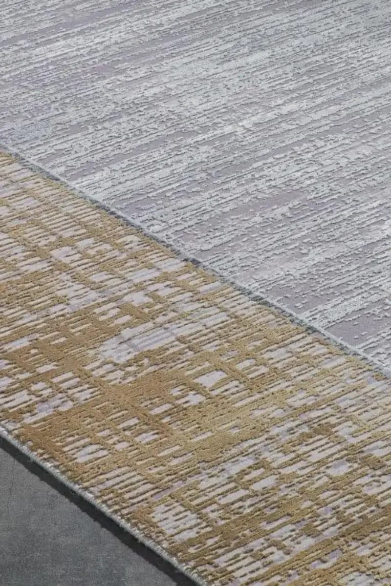 İpekzade100 11379 Dikdörtgen Akrilik Makine Halısı 160X230 - Gold