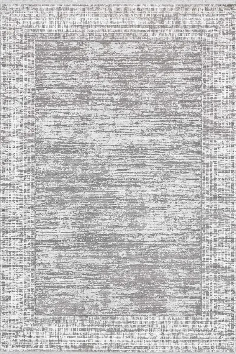 İpekzade100 11379 Dikdörtgen Akrilik Makine Halısı 240X340 - Gri 2