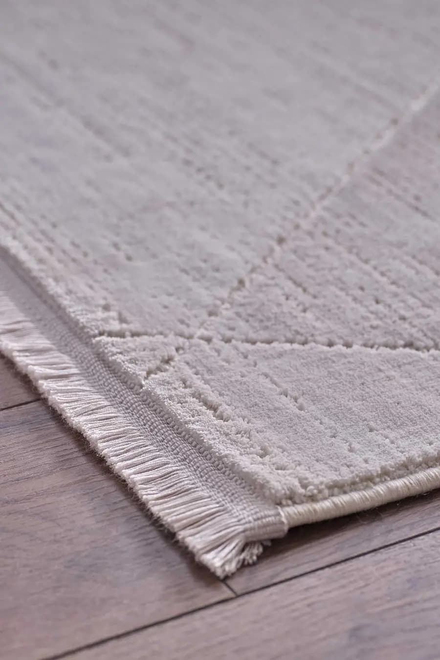 Ledax 17741 Dikdörtgen Polyester Makine Halısı Gri - 160X230 4