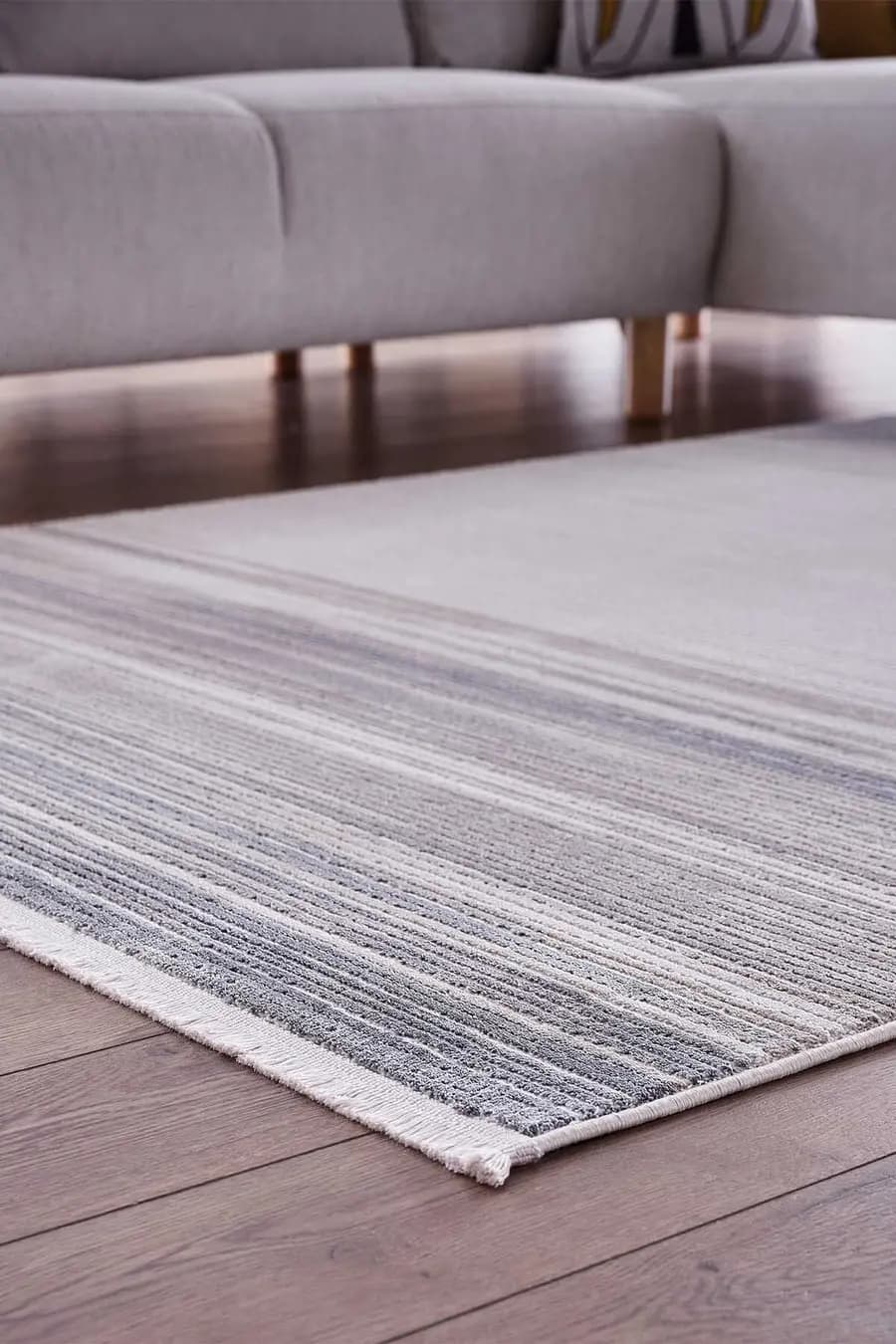 Ledax 17749 Dikdörtgen Polyester Makine Halısı Mavi - 160X230 3