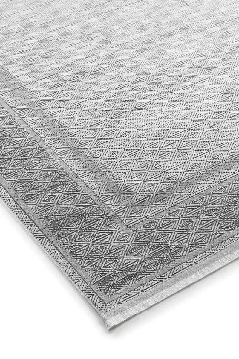 Lidya 16114 Dikdörtgen Tozumaz Makine Halısı 200X290 - Gri 5