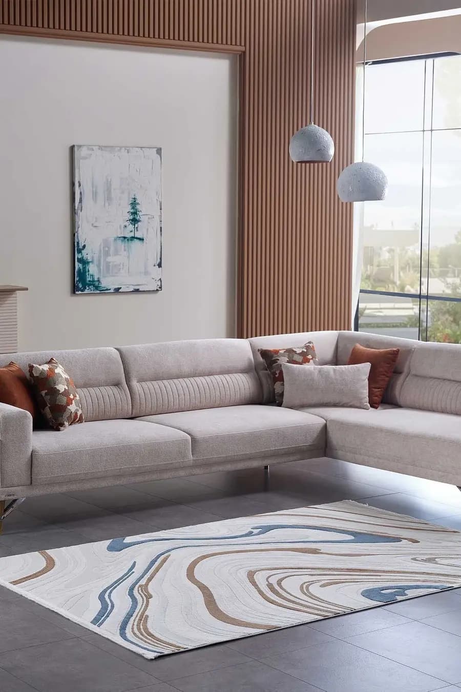 Lugano 17882 Dikdörtgen Tozumaz Halı Multi - 160X230