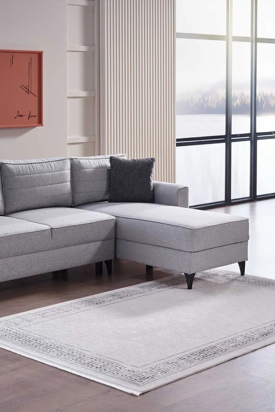Lustiva 17807 Dikdörtgen Tozumaz Halı Mavi - 160x230