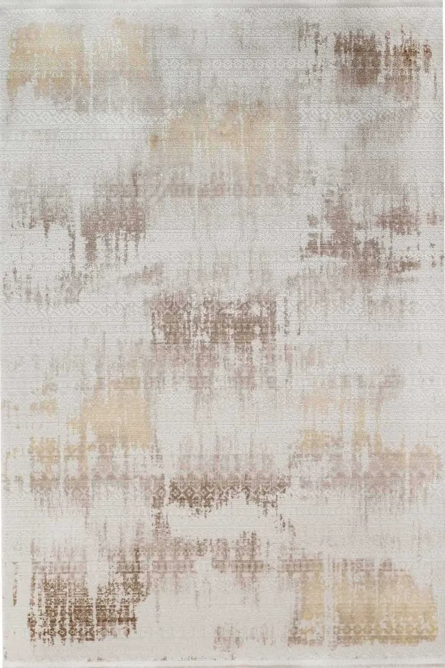 Novastyle 13657 Dikdörtgen Akrilik Makine Halısı 200X290 - Sarı 5