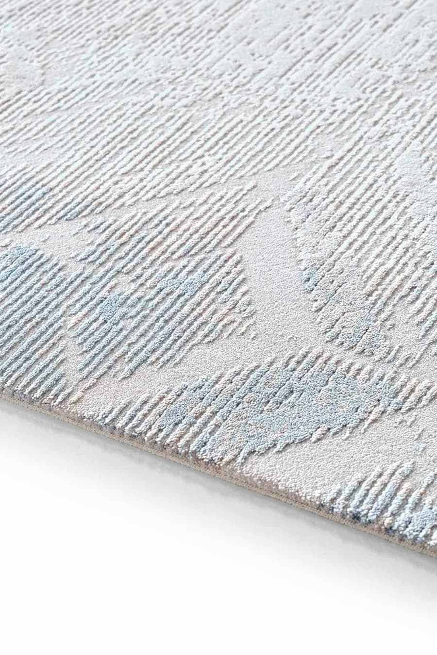 Novastyle 16294 Dikdörtgen Akrilik Makine Halısı 160x230 - Mavi