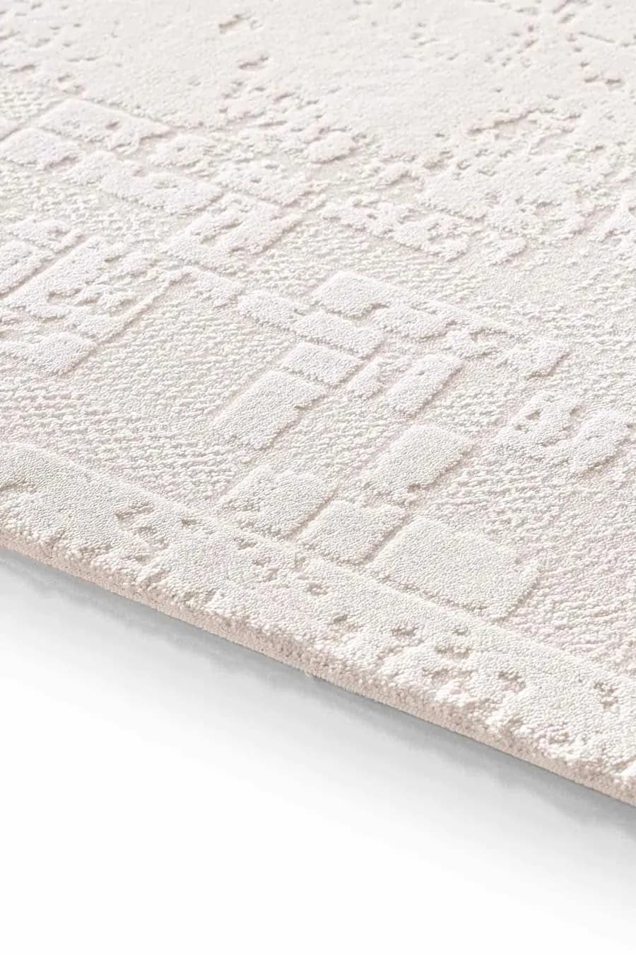 Novastyle 16295 Dikdörtgen Akrilik Makine Halısı 160x230 - Krem