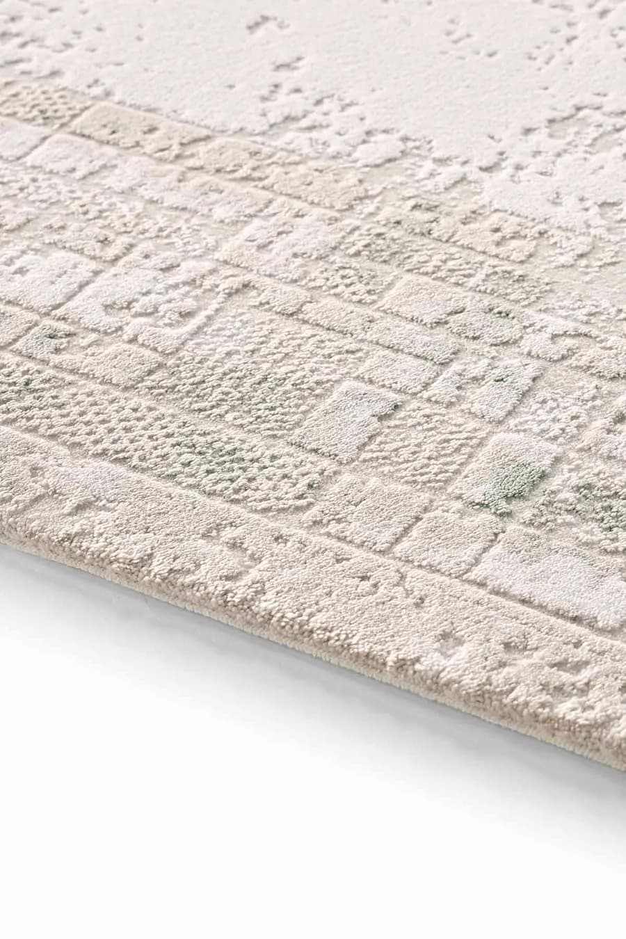 Novastyle 16295 Dikdörtgen Akrilik Makine Halısı 160x230 - Yeşil