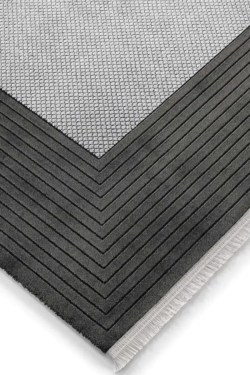 Tierra 12885 Dikdörtgen Tozumaz Makine Halısı 200X290 - Antrasit 5