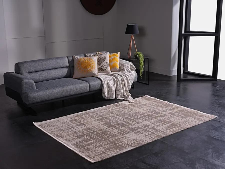 Venita 11961 Dikdörtgen Polyester Makine Halısı 200X290 - Vizon 2