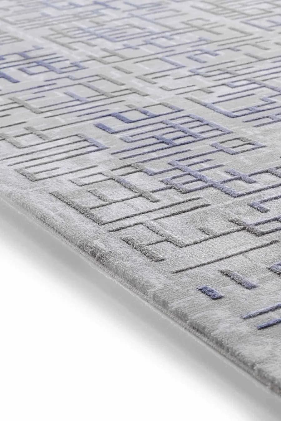 Viera 13541 Dikdörtgen Akrilik Halı 160X230 - Mavi 4