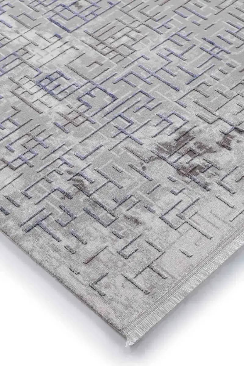 Viera 13541 Dikdörtgen Akrilik Halı 160X230 - Mavi 5