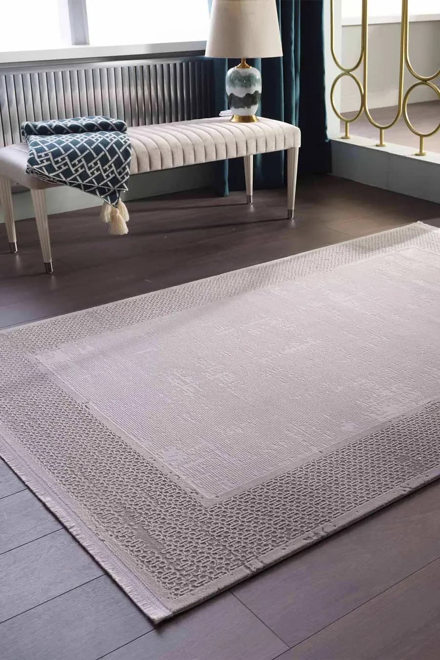 Viera 13882 Dikdörtgen Akrilik Halı Gri - 160X230